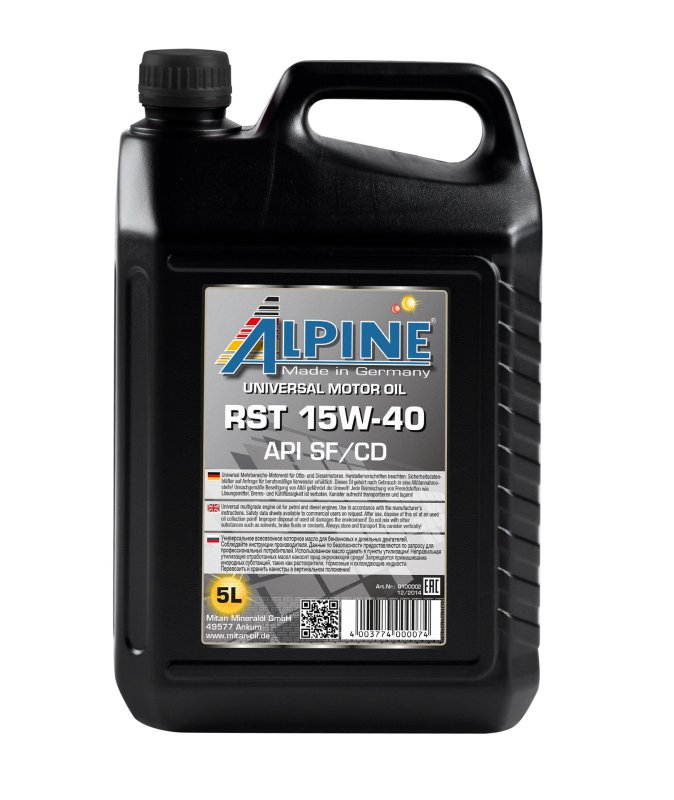 Alpine RST 15W-40 API SF/CD